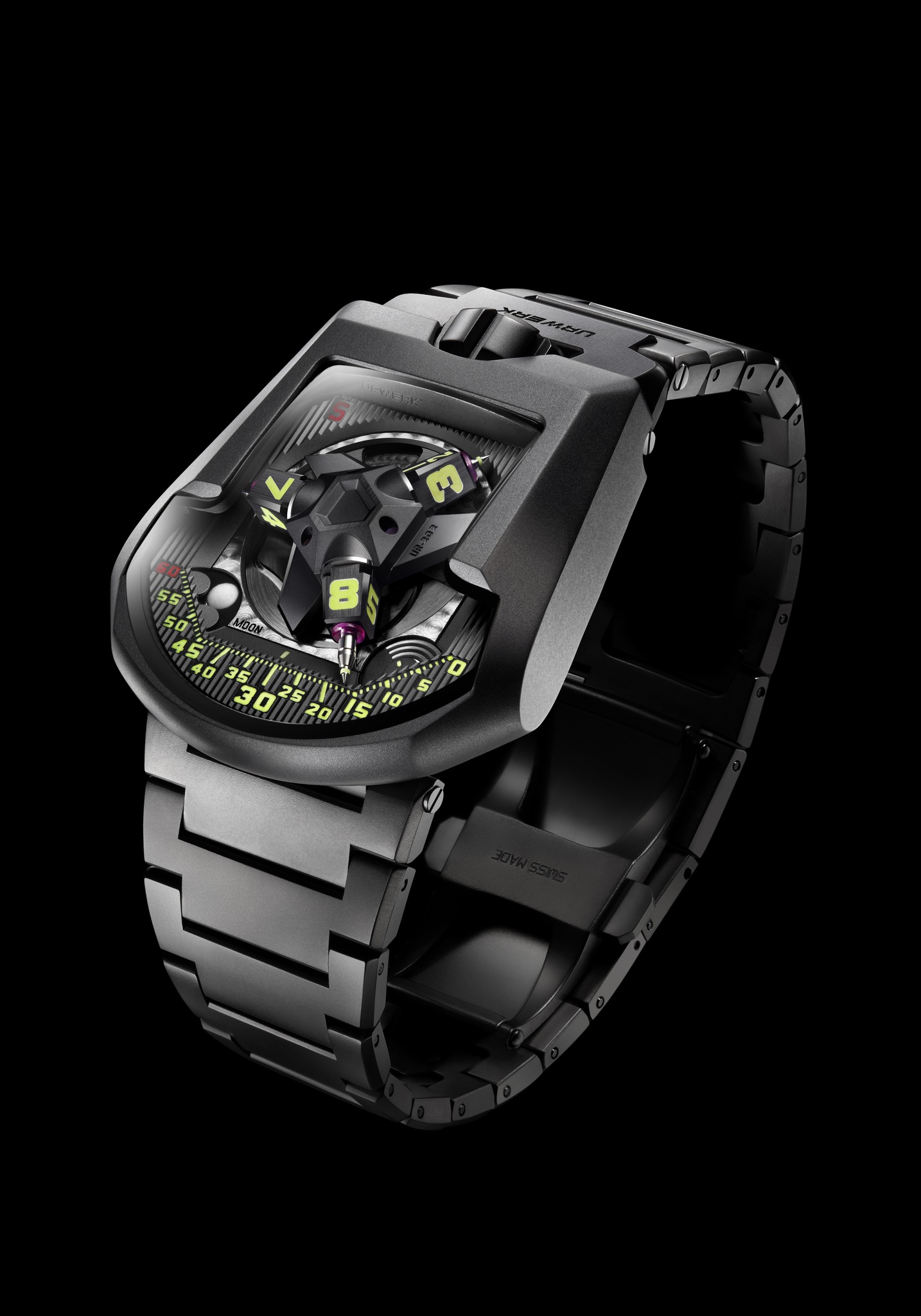 Replica Urwerk UR-202S The Hammerhead AlTiN-Coated Steel Watch